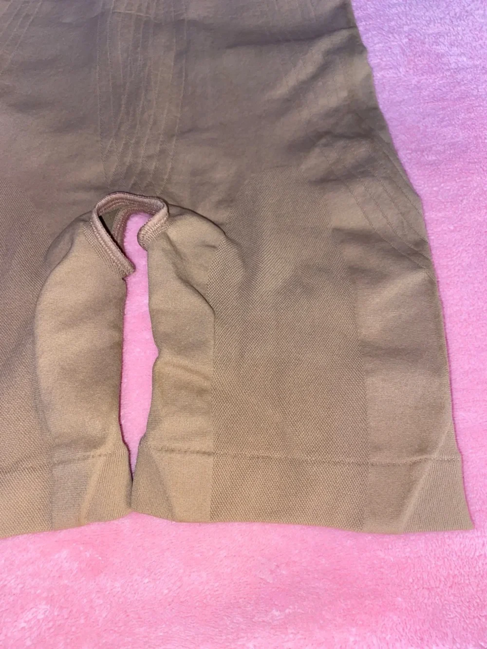 Lycra Shapewear Medium/Large Beige Nude Crotchless Highwaist Stretch Seamless - Picture 5 of 13